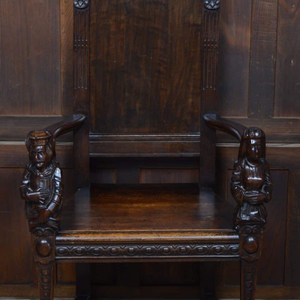 Victorian Fruitwood Hall Chair SAI3488