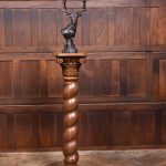 Victorian Oak Spiral Pillar SAI3693