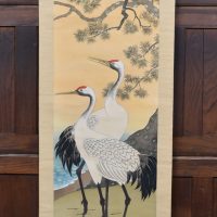 Boxed Hand Painted Japanese Scroll SAI4170