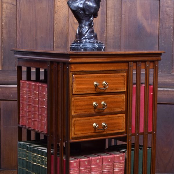 Edwardian Mahogany Revolving Bookcase SAI3820