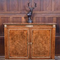 Victorian Burr Walnut Side Cabinet SAI4213