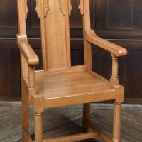Oak Chapel Throne Chair SAI4137