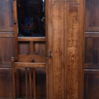 Arts &amp; Crafts Oak Hall Stand / Robe SAI3789