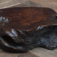 Japanese Carved Turtle Bonsai Display Stand SAI4198