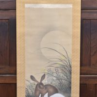 Hand Painted Japanese Hanging Scroll SAI4172