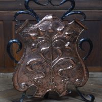 Art Nouveau Copper Fire Screen SAI3077