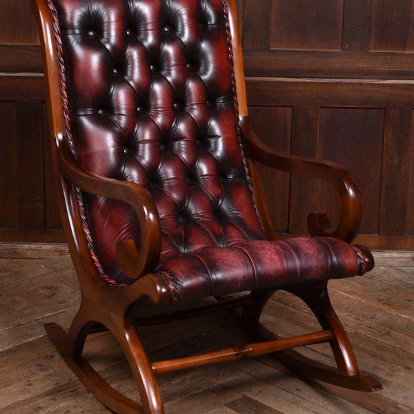 Mahogany Chesterfield Slipper Chair SAI3575