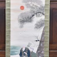 Hand Painted Japanese Hanging Scroll SAI4175