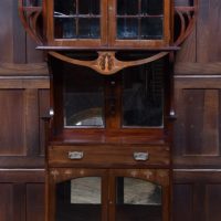Inlaid Art Nouveau Mahogany Display Cabinet SAI4201