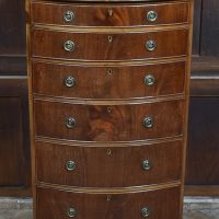 Edwardian Mahogany Bow- Front Chest of Drawers SAI4049