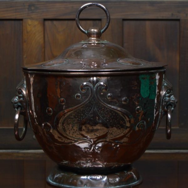 Art Nouveau Copper Coal Bucket SAI3107