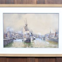 Water Colour By William Woolard, The Port of Leith SAI4307