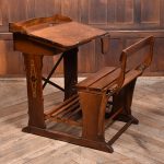 Edwardian Oak Desk And Chair SAI3793