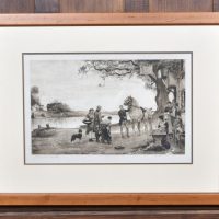 19th Century Rural Etching by Robert W. Macbeth SAI4255