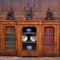 Victorian Walnut Breakfront Bookcase SAI4098