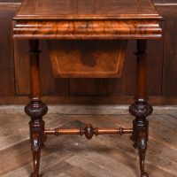 Victorian Walnut Works Table SAI3724