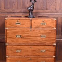 19th‑Century Mahogany Campaign Chest SAI4301