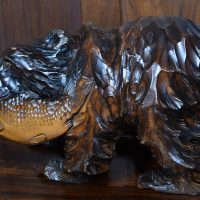 Japanese Kibori Kuma – Hand-Carved Bear  SAI3980