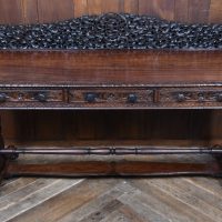 Padouk Carved Side Table SAI4302