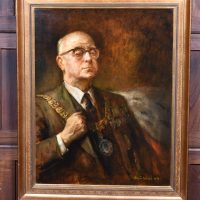 Half Length Portrait of Sir Duncan MacKay By Alan Sutherland  SAI4118