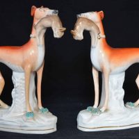 Pair of Staffordshire Greyhounds