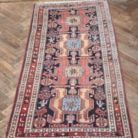 Vintage Hand Knotted Wool Rug SAI3807