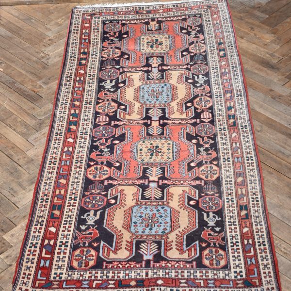 Vintage Hand Knotted Wool Rug SAI3807