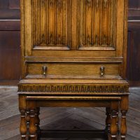 Edwardian Oak Writing Bureau SAI3716