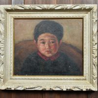 Oil On Board Japanese Boy SAI3962