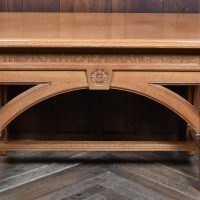 Gothic Revival oak altar table by J. &amp; G. W. &amp; Sons Ltd of Edinburgh SAI4121