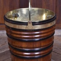 Dutch Fruitwood and Ebony Peat Bucket SA4185