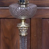 Victorian Crystal Oil / Paraffin Lamp SAI3965