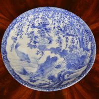 Japanese Blue &amp; White Plate SAI3566