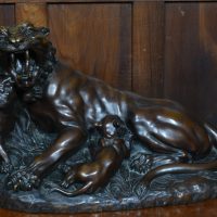 A Vannetti Bronze Tiger And Cubs SAI3696