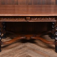 19th‑century Carved Oak Table  SAI4187