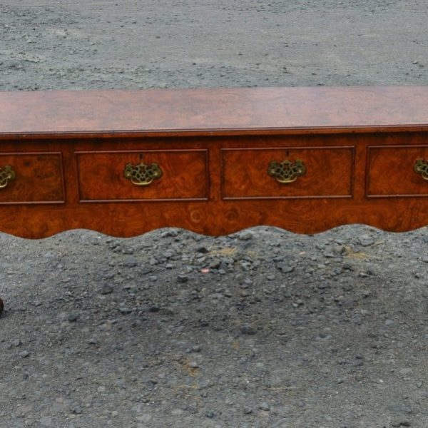 A mid 20th cent burr walnut dresser
