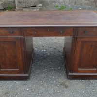 Early Victorian Mahogany Partners Desk