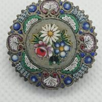 Italian Micro Mosaic Brooch