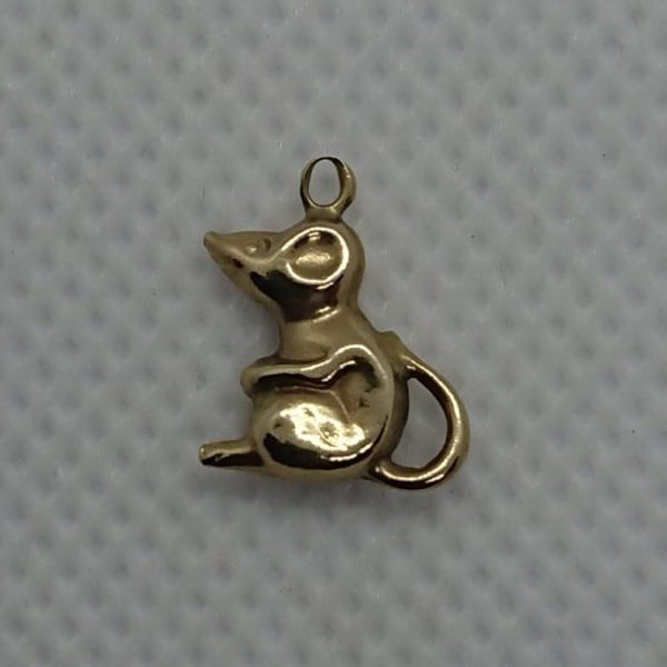 9ct Gold Mouse Charm