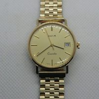 Gent&#8217;s Avia 9ct Gold Cased Quartz Wristwatch
