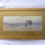 Beautiful 100 year old Orientalist Painting Desert Arab Saudi or Oman