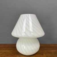 Mid Century Italian Glass Table Lamp