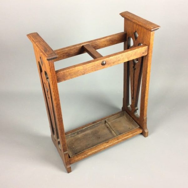Arts &#038; Crafts Oak Stick/Umbrella Stand