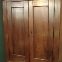 Elm Two Door Hanging Corner Cupboard