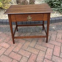 Arts &amp; Crafts Oak Side Table