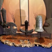 Yari Saya display Samurai spear covers