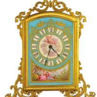 Thomas Cole Style Porcelain Dial Strutt Clock