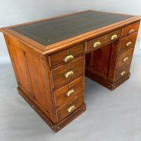 Late Victorian Oak Writing Desk