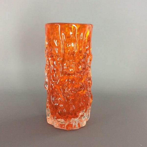 Whitefriars Small Bark Vase by Geoffrey Baxter