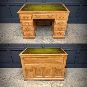 Freestanding-Oak-Kneehole-Desk-11